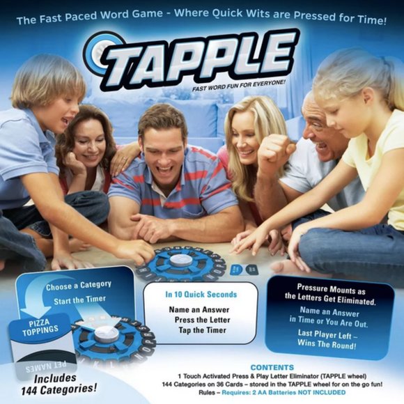 TAPPLE Board Game Blue USAopoly Word Game NEW SEALED -SHIPS FAST HOT FAMILY GIFT - Picture 6 of 10
